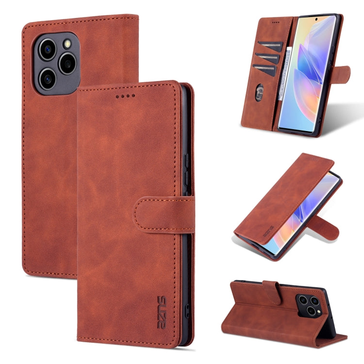 AZNS Skin Feel Calf Texture Custodia per telefono orizzontale in pelle a conchiglia, For Honor 60 SE, For Samsung Galaxy A23 5G