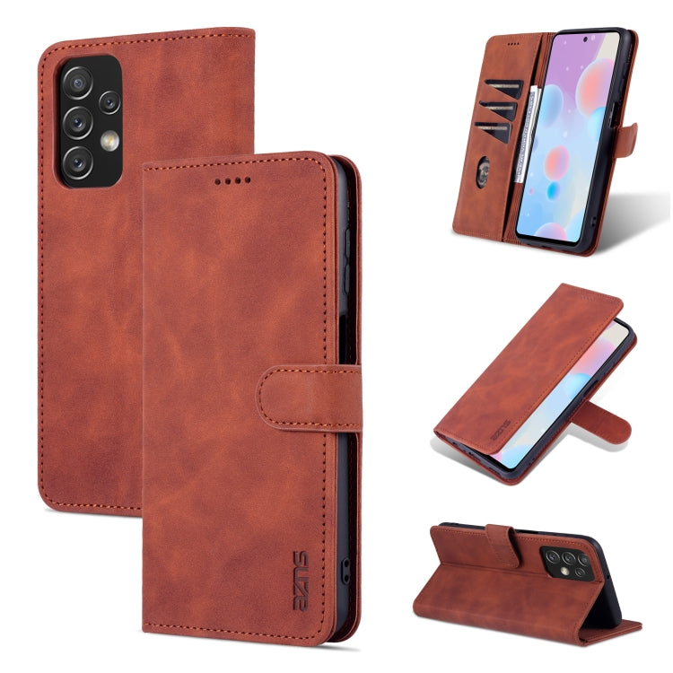 AZNS Skin Feel Calf Texture Custodia per telefono orizzontale in pelle a conchiglia, For Honor 60 SE, For Samsung Galaxy A23 5G