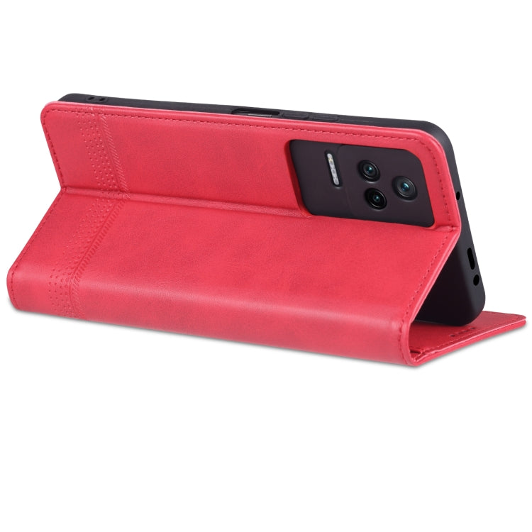 Custodia per telefono in pelle con texture di vitello magnetica AZNS, For Xiaomi Redmi K40S, For Xiaomi Redmi K50 / K50 Pro, For Samsung Galaxy A23 5G