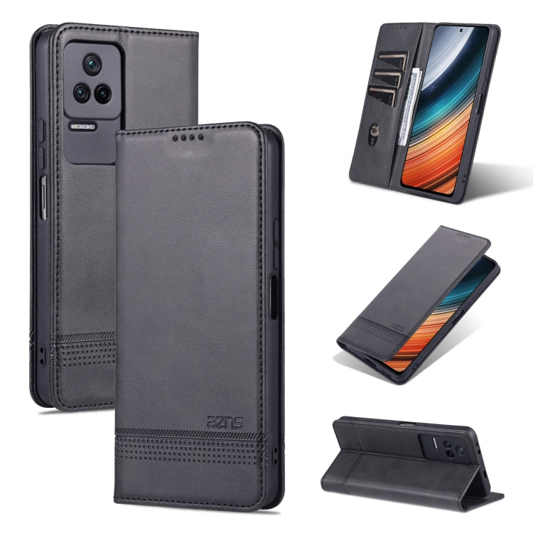 Custodia per telefono in pelle con texture di vitello magnetica AZNS, For Xiaomi Redmi K40S, For Xiaomi Redmi K50 / K50 Pro, For Samsung Galaxy A23 5G