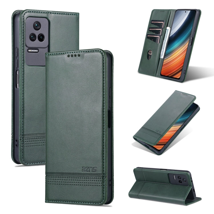 Custodia per telefono in pelle con texture di vitello magnetica AZNS, For Xiaomi Redmi K40S, For Xiaomi Redmi K50 / K50 Pro, For Samsung Galaxy A23 5G