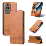 Custodia per telefono in pelle con texture di vitello magnetica AZNS, For Xiaomi Redmi K40S, For Xiaomi Redmi K50 / K50 Pro, For Samsung Galaxy A23 5G