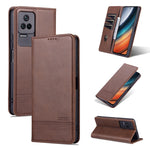 Custodia per telefono in pelle con texture di vitello magnetica AZNS, For Xiaomi Redmi K40S, For Xiaomi Redmi K50 / K50 Pro, For Samsung Galaxy A23 5G