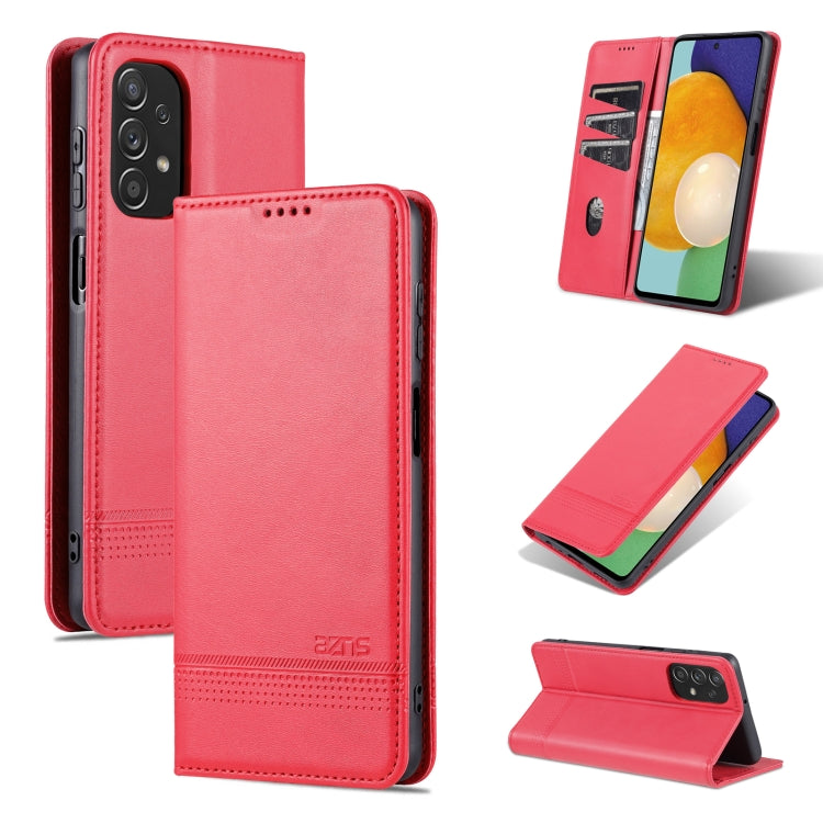 Custodia per telefono in pelle con texture di vitello magnetica AZNS, For Xiaomi Redmi K40S, For Xiaomi Redmi K50 / K50 Pro, For Samsung Galaxy A23 5G