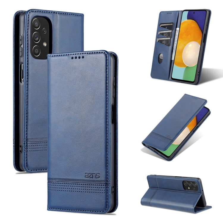 Custodia per telefono in pelle con texture di vitello magnetica AZNS, For Xiaomi Redmi K40S, For Xiaomi Redmi K50 / K50 Pro, For Samsung Galaxy A23 5G