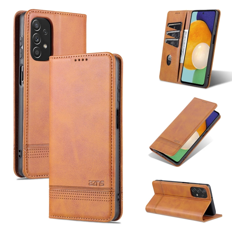 Custodia per telefono in pelle con texture di vitello magnetica AZNS, For Xiaomi Redmi K40S, For Xiaomi Redmi K50 / K50 Pro, For Samsung Galaxy A23 5G