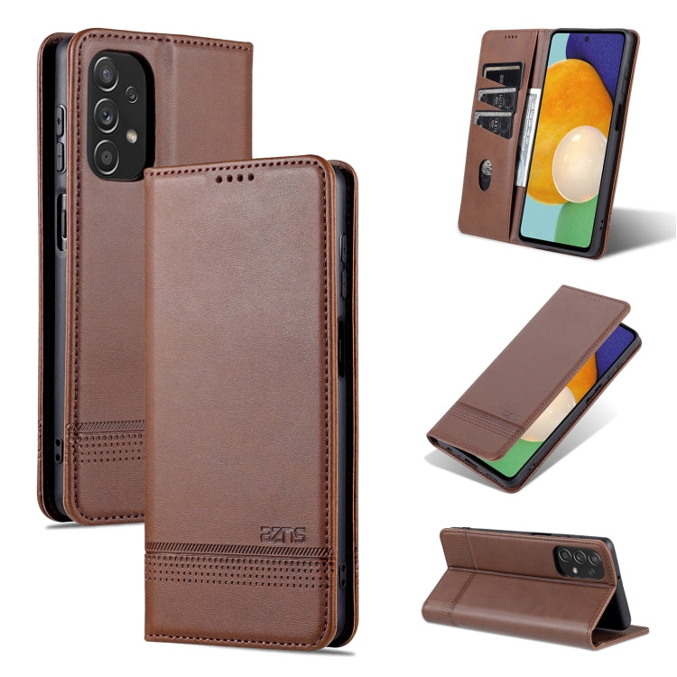 Custodia per telefono in pelle con texture di vitello magnetica AZNS, For Xiaomi Redmi K40S, For Xiaomi Redmi K50 / K50 Pro, For Samsung Galaxy A23 5G