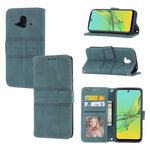 Custodia in pelle per telefono a conchiglia orizzontale con fibbia magnetica a righe in rilievo, For Fujitsu Arrows F-52B, For OPPO A96 5G, For OPPO Reno7 5G, For OPPO Reno7 SE 5G
