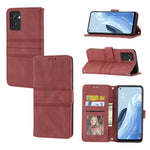 Custodia in pelle per telefono a conchiglia orizzontale con fibbia magnetica a righe in rilievo, For Fujitsu Arrows F-52B, For OPPO A96 5G, For OPPO Reno7 5G, For OPPO Reno7 SE 5G