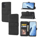 Custodia in pelle per telefono a conchiglia orizzontale con fibbia magnetica a righe in rilievo, For Fujitsu Arrows F-52B, For OPPO A96 5G, For OPPO Reno7 5G, For OPPO Reno7 SE 5G