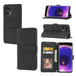 Custodia in pelle per telefono a conchiglia orizzontale con fibbia magnetica a righe in rilievo, For OPPO Find X5, For OPPO Find X5 Pro, For OPPO Realme 9 Pro+, For OPPO Realme C35