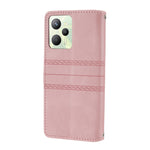 Custodia in pelle per telefono a conchiglia orizzontale con fibbia magnetica a righe in rilievo, For OPPO Realme 9 Pro, For Xiaomi Redmi K50 Gaming, For Xiaomi Redmi K50 Pro