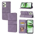Custodia in pelle per telefono a conchiglia orizzontale con fibbia magnetica a righe in rilievo, For OPPO Realme 9 Pro, For Xiaomi Redmi K50 Gaming, For Xiaomi Redmi K50 Pro