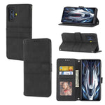 Custodia in pelle per telefono a conchiglia orizzontale con fibbia magnetica a righe in rilievo, For OPPO Realme 9 Pro, For Xiaomi Redmi K50 Gaming, For Xiaomi Redmi K50 Pro