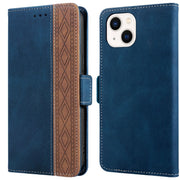 Custodia in pelle RFID magnetica con cuciture, For iPhone 13 mini, For iPhone 13, For iPhone 13 Pro, For iPhone 13 Pro Max, For iPhone 12 mini, For iPhone 12 / 12 Pro