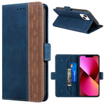 Custodia portafoglio in pelle RFID per iPhone 13 mini