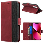Custodia portafoglio in pelle RFID per iPhone 13 mini