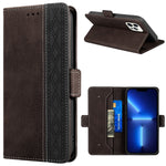Custodia portafoglio in pelle RFID per iPhone 13 mini