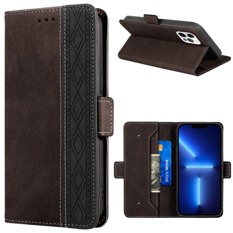 Custodia portafoglio in pelle RFID per iPhone 13 mini