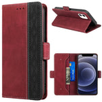 Custodia portafoglio in pelle RFID per iPhone 13 mini