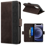 Custodia portafoglio in pelle RFID per iPhone 13 mini