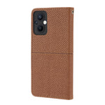 Custodia per telefono in pelle PU magnetica con cuciture a trama intrecciata, For OPPO A96 5G, For OPPO Realme C35, For OPPO Reno7 SE 5G, For OPPO Reno7 5G