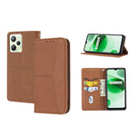 Custodia per telefono in pelle PU magnetica con cuciture a trama intrecciata, For OPPO A96 5G, For OPPO Realme C35, For OPPO Reno7 SE 5G, For OPPO Reno7 5G