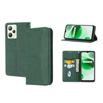 Custodia per telefono in pelle PU magnetica con cuciture a trama intrecciata, For OPPO A96 5G, For OPPO Realme C35, For OPPO Reno7 SE 5G, For OPPO Reno7 5G