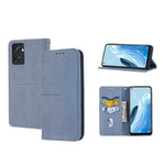 Custodia per telefono in pelle PU magnetica con cuciture a trama intrecciata, For OPPO A96 5G, For OPPO Realme C35, For OPPO Reno7 SE 5G, For OPPO Reno7 5G