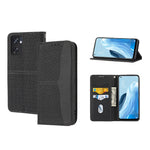 Custodia per telefono in pelle PU magnetica con cuciture a trama intrecciata, For OPPO A96 5G, For OPPO Realme C35, For OPPO Reno7 SE 5G, For OPPO Reno7 5G