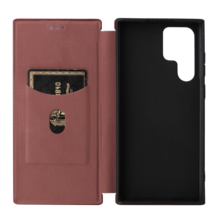 Custodia per telefono in pelle con vibrazione orizzontale magnetica in fibra di carbonio, For Samsung Galaxy S22 Ultra 5G, For OnePlus Nord CE 2 5G, For Xiaomi Poco X4 Pro 5G, For Motorola Moto G22