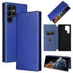 Custodia per telefono in pelle con vibrazione orizzontale magnetica in fibra di carbonio, For Samsung Galaxy S22 Ultra 5G, For OnePlus Nord CE 2 5G, For Xiaomi Poco X4 Pro 5G, For Motorola Moto G22