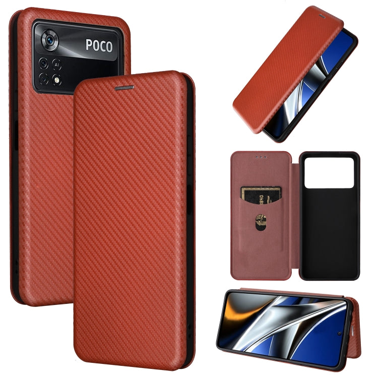Custodia per telefono in pelle con vibrazione orizzontale magnetica in fibra di carbonio, For Samsung Galaxy S22 Ultra 5G, For OnePlus Nord CE 2 5G, For Xiaomi Poco X4 Pro 5G, For Motorola Moto G22