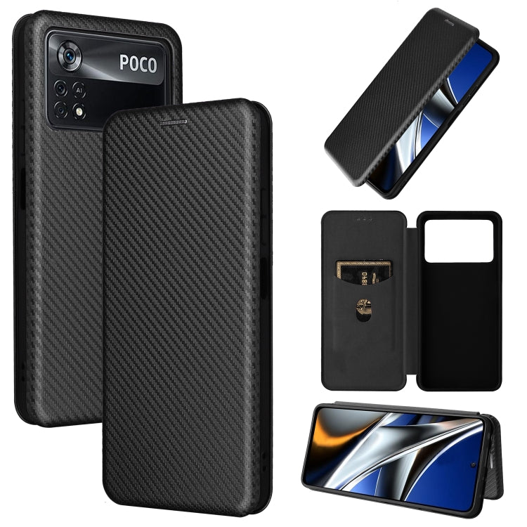 Custodia per telefono in pelle con vibrazione orizzontale magnetica in fibra di carbonio, For Samsung Galaxy S22 Ultra 5G, For OnePlus Nord CE 2 5G, For Xiaomi Poco X4 Pro 5G, For Motorola Moto G22
