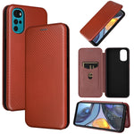 Custodia per telefono in pelle con vibrazione orizzontale magnetica in fibra di carbonio, For Samsung Galaxy S22 Ultra 5G, For OnePlus Nord CE 2 5G, For Xiaomi Poco X4 Pro 5G, For Motorola Moto G22