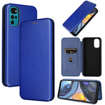 Custodia per telefono in pelle con vibrazione orizzontale magnetica in fibra di carbonio, For Samsung Galaxy S22 Ultra 5G, For OnePlus Nord CE 2 5G, For Xiaomi Poco X4 Pro 5G, For Motorola Moto G22