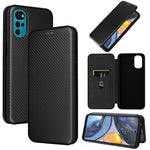 Custodia per telefono in pelle con vibrazione orizzontale magnetica in fibra di carbonio, For Samsung Galaxy S22 Ultra 5G, For OnePlus Nord CE 2 5G, For Xiaomi Poco X4 Pro 5G, For Motorola Moto G22