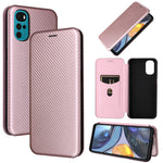 Custodia per telefono in pelle con vibrazione orizzontale magnetica in fibra di carbonio, For Samsung Galaxy S22 Ultra 5G, For OnePlus Nord CE 2 5G, For Xiaomi Poco X4 Pro 5G, For Motorola Moto G22
