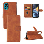 Cassa del telefono dell'unità di elaborazione del vitello di struttura del vitello della fibbia magnetica di sensibilità della pelle, For Honor X7, For Honor X8, For Motorola Moto G22