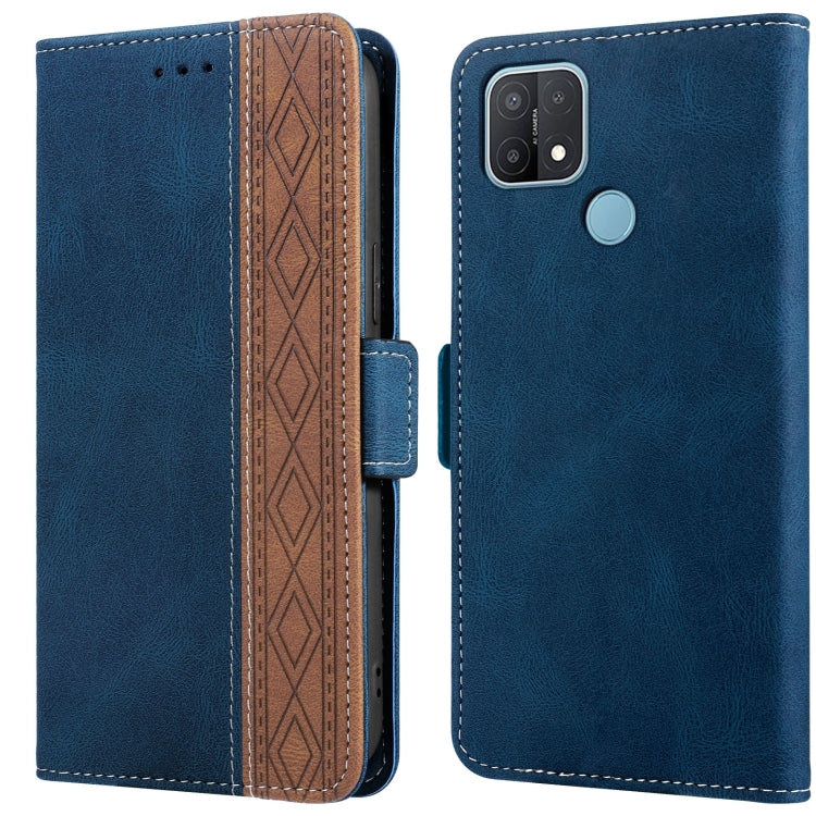 Custodia per telefono in pelle RFID magnetica laterale con cuciture, For OPPO A15, For OPPO A16, For OPPO A52 / A92 / A72, For OPPO A54 5G / A74 5G, For OPPO A73, For OPPO A94 5G