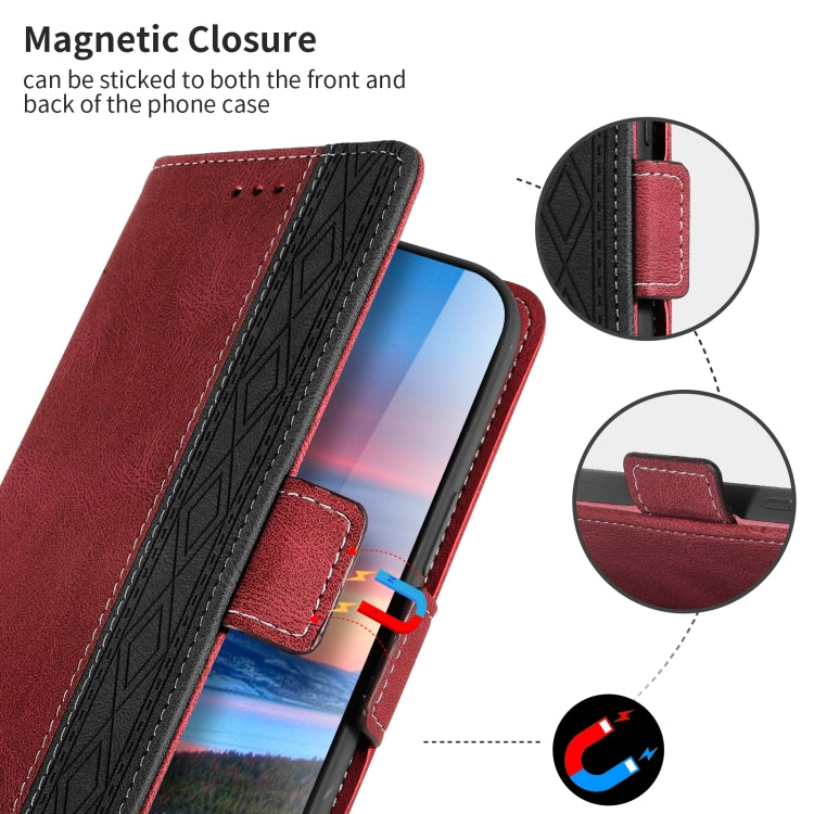 Custodia per telefono in pelle RFID magnetica laterale con cuciture, For OPPO Find X3 Lite 5G, For OPPO Reno6, For OPPO Reno6 5G, For OPPO Reno5 A, For OPPO Reno7 5G, For vivo Y17