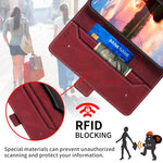Custodia per telefono in pelle RFID magnetica laterale con cuciture, For OPPO Find X3 Lite 5G, For OPPO Reno6, For OPPO Reno6 5G, For OPPO Reno5 A, For OPPO Reno7 5G, For vivo Y17