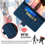 Custodia per telefono in pelle RFID magnetica laterale con cuciture, For vivo Y20, For vivo Y21 / Y21s, For vivo Y72