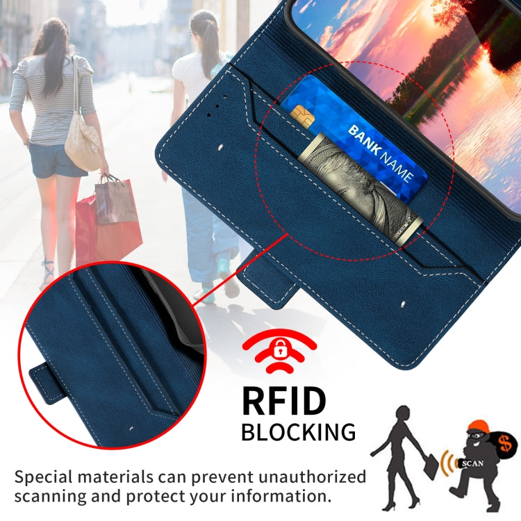 Custodia per telefono in pelle RFID magnetica laterale con cuciture, For vivo Y20, For vivo Y21 / Y21s, For vivo Y72
