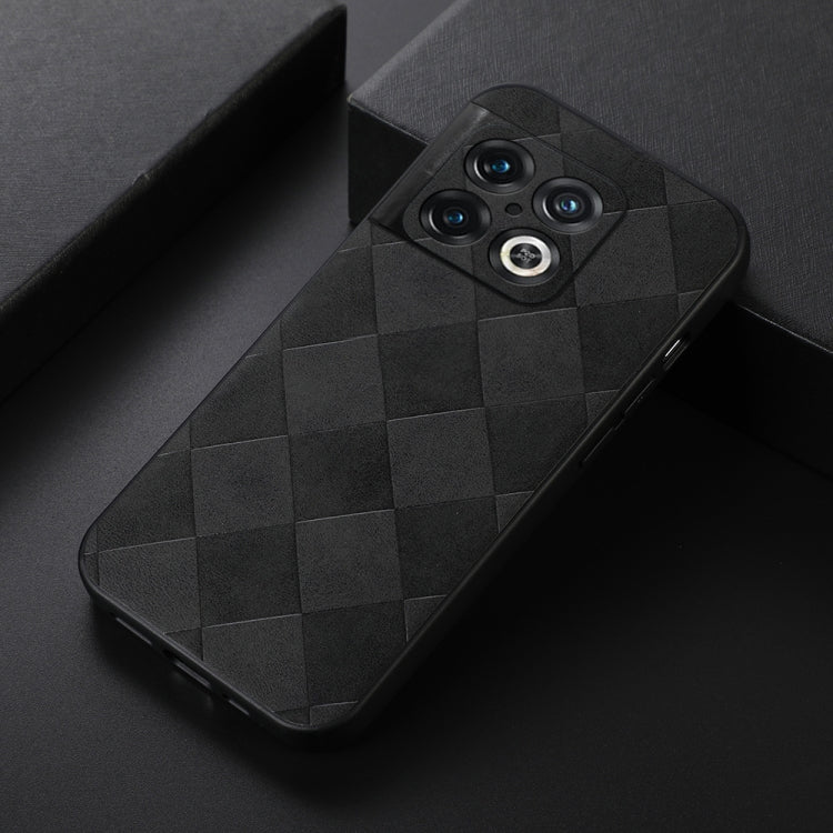 Custodia per telefono in PU scozzese intrecciata, For OnePlus 10 Pro 5G, For OnePlus Nord CE 2 5G