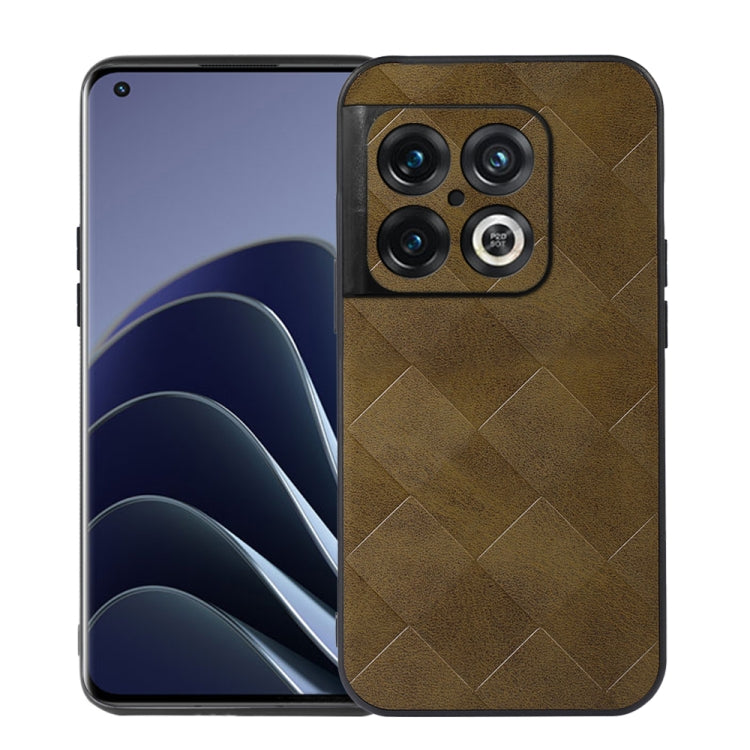 Custodia per telefono in PU scozzese intrecciata, For OnePlus 10 Pro 5G, For OnePlus Nord CE 2 5G