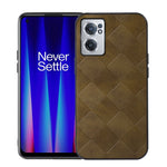 Custodia per telefono in PU scozzese intrecciata, For OnePlus 10 Pro 5G, For OnePlus Nord CE 2 5G
