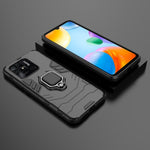 Custodia antiurto per PC + TPU con supporto per anello magnetico, For Xiaomi Redmi 10C, For Xiaomi Redmi Note 11E 5G