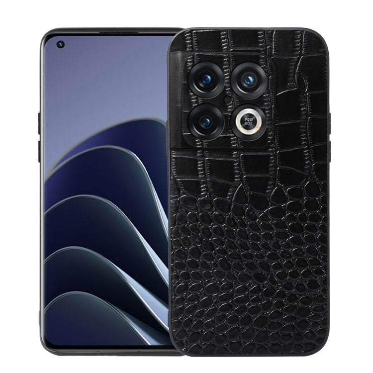Custodia per telefono in pelle di vacchetta di coccodrillo, For OnePlus 10 Pro 5G, For OnePlus Nord CE 2 5G