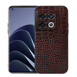 Custodia per telefono in pelle di vacchetta di coccodrillo, For OnePlus 10 Pro 5G, For OnePlus Nord CE 2 5G